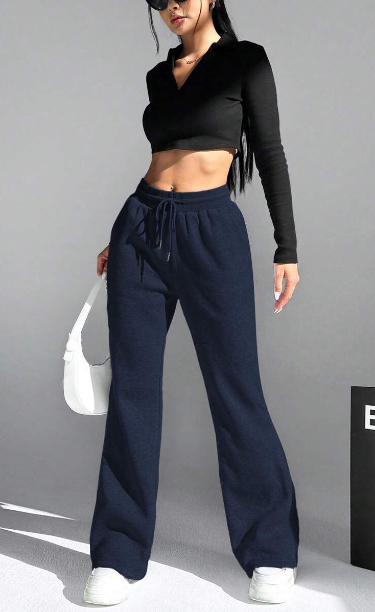 D600 Flare Trouser - Navy Blue (Perfect for Summer)