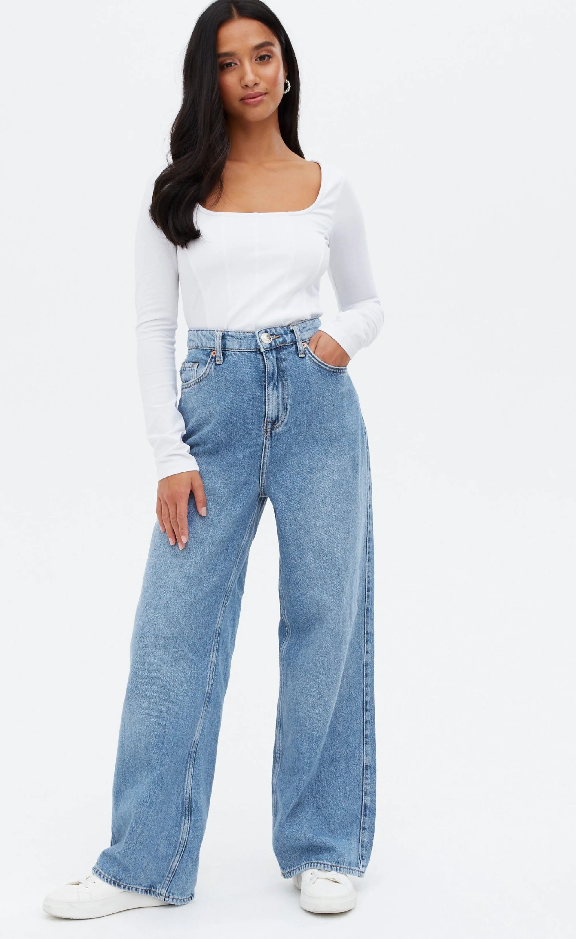 Jeans wide high discount